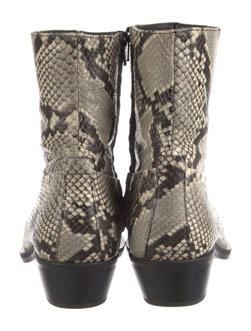 MISBHV Embossed Leather Animal Print Boots