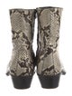 MISBHV Embossed Leather Animal Print Boots