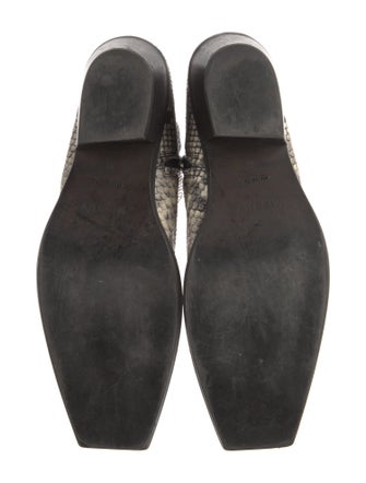 MISBHV Embossed Leather Animal Print Boots