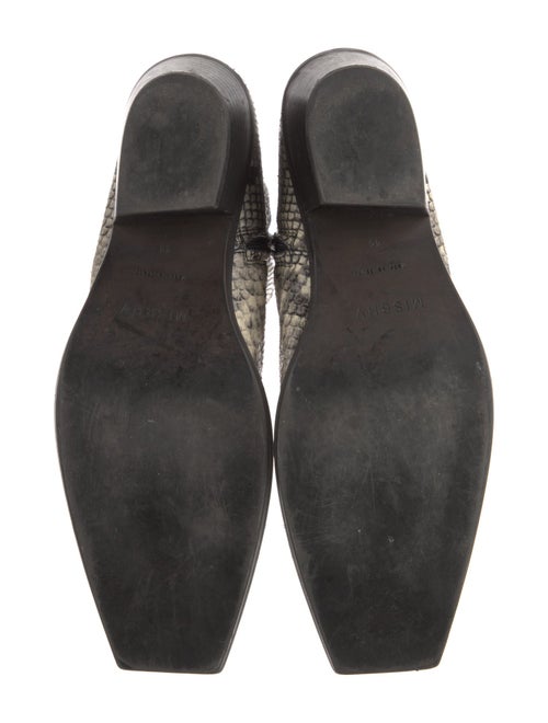 MISBHV Embossed Leather Animal Print Boots