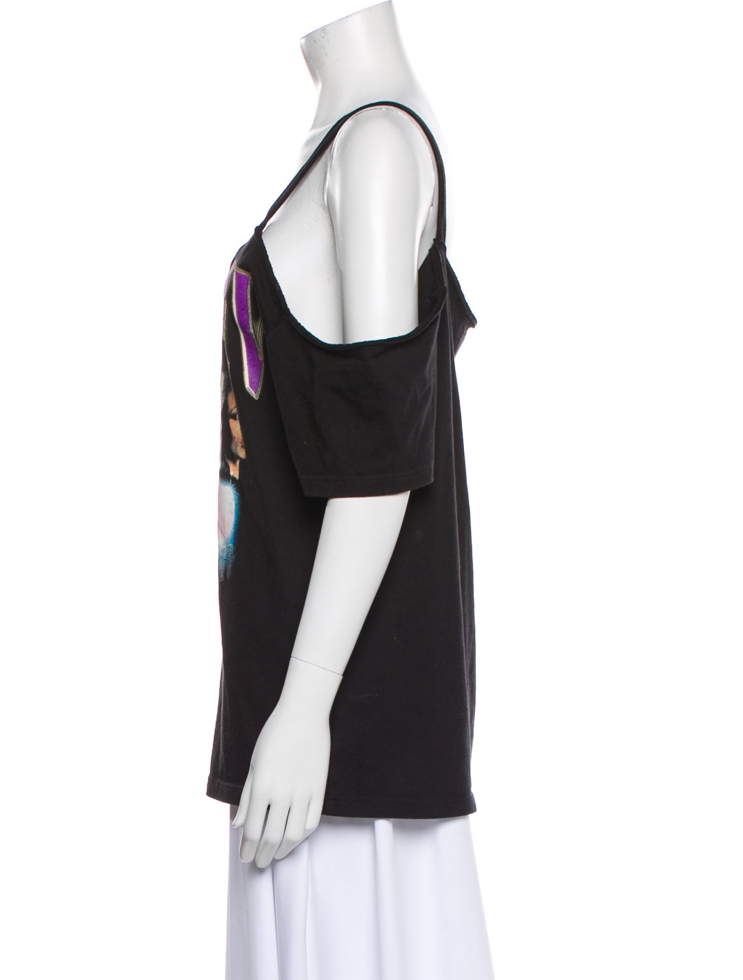 MISBHV Graphic Print V-Neck T-Shirt