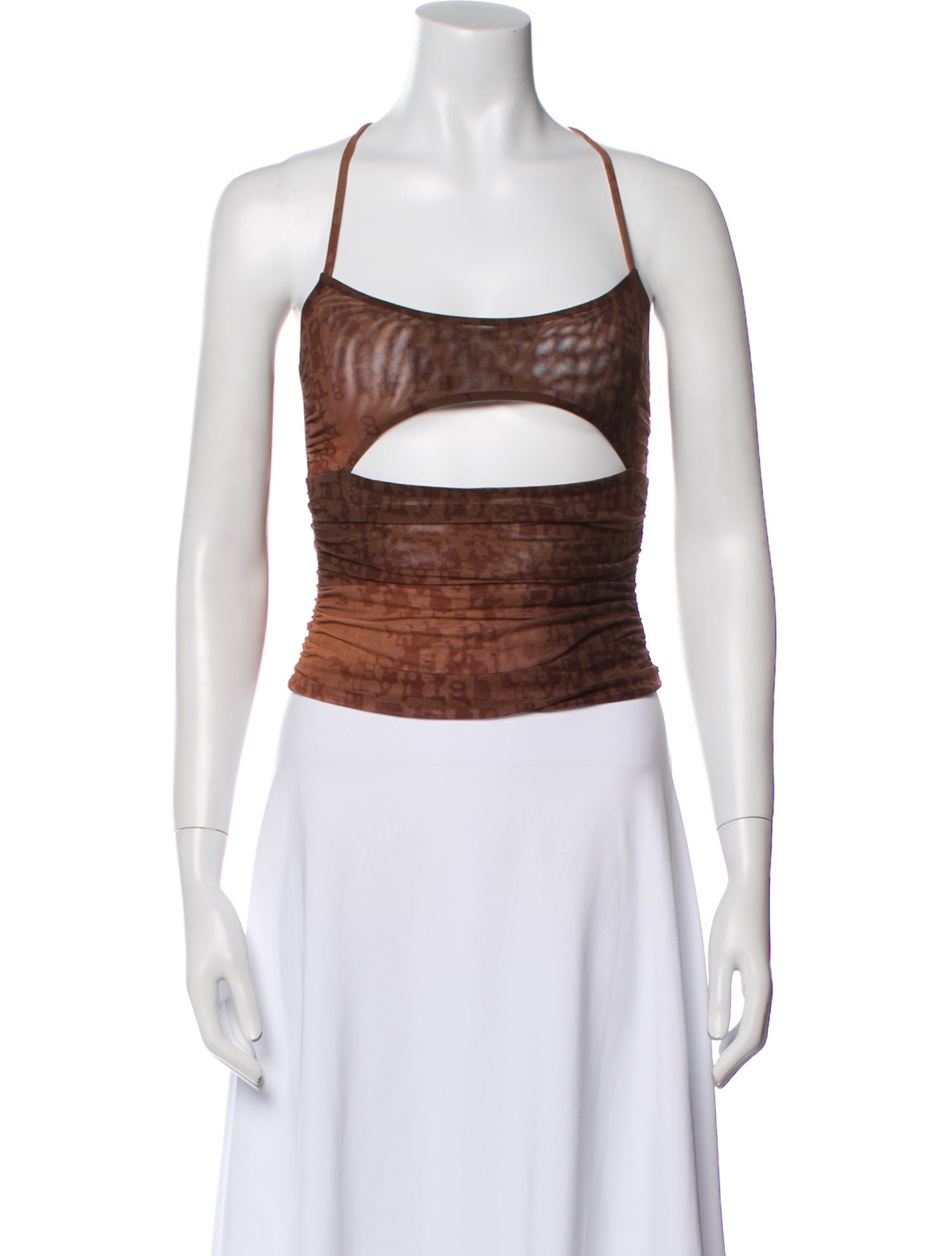 MISBHV Square Neckline Sleeveless Crop Top