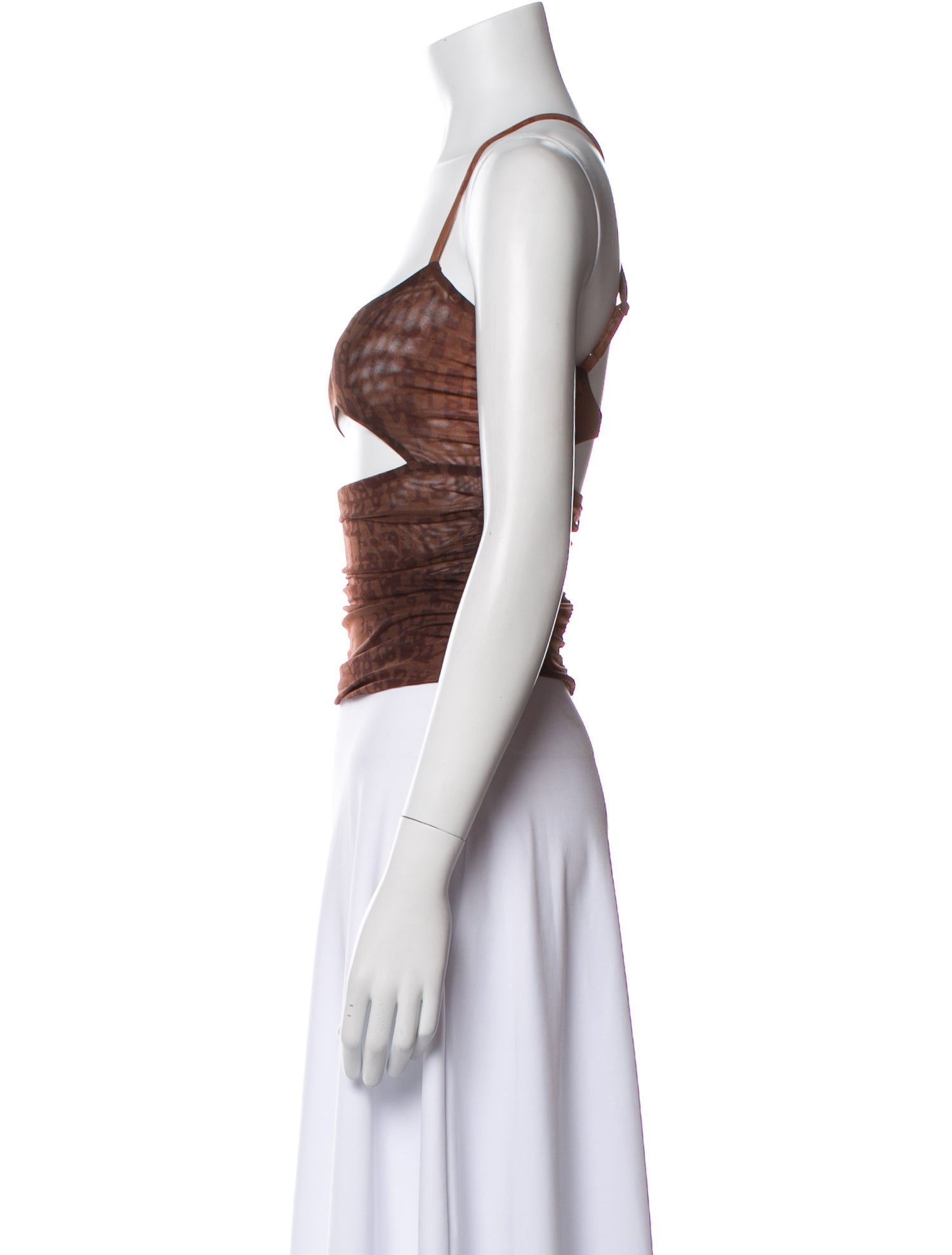 MISBHV Square Neckline Sleeveless Crop Top