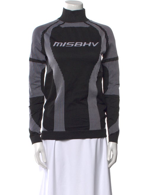 MISBHV Colorblock Pattern Turtleneck Sweatshirt