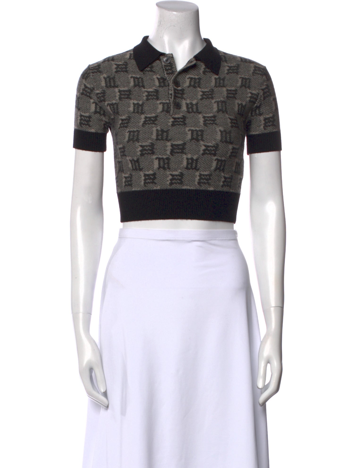 MISBHV Wool Printed Crop Top