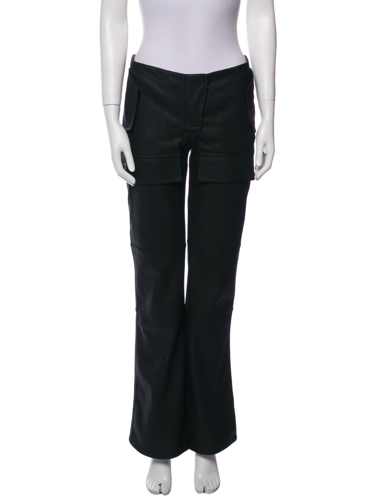 MISBHV Faux Leather Wide Leg Pants