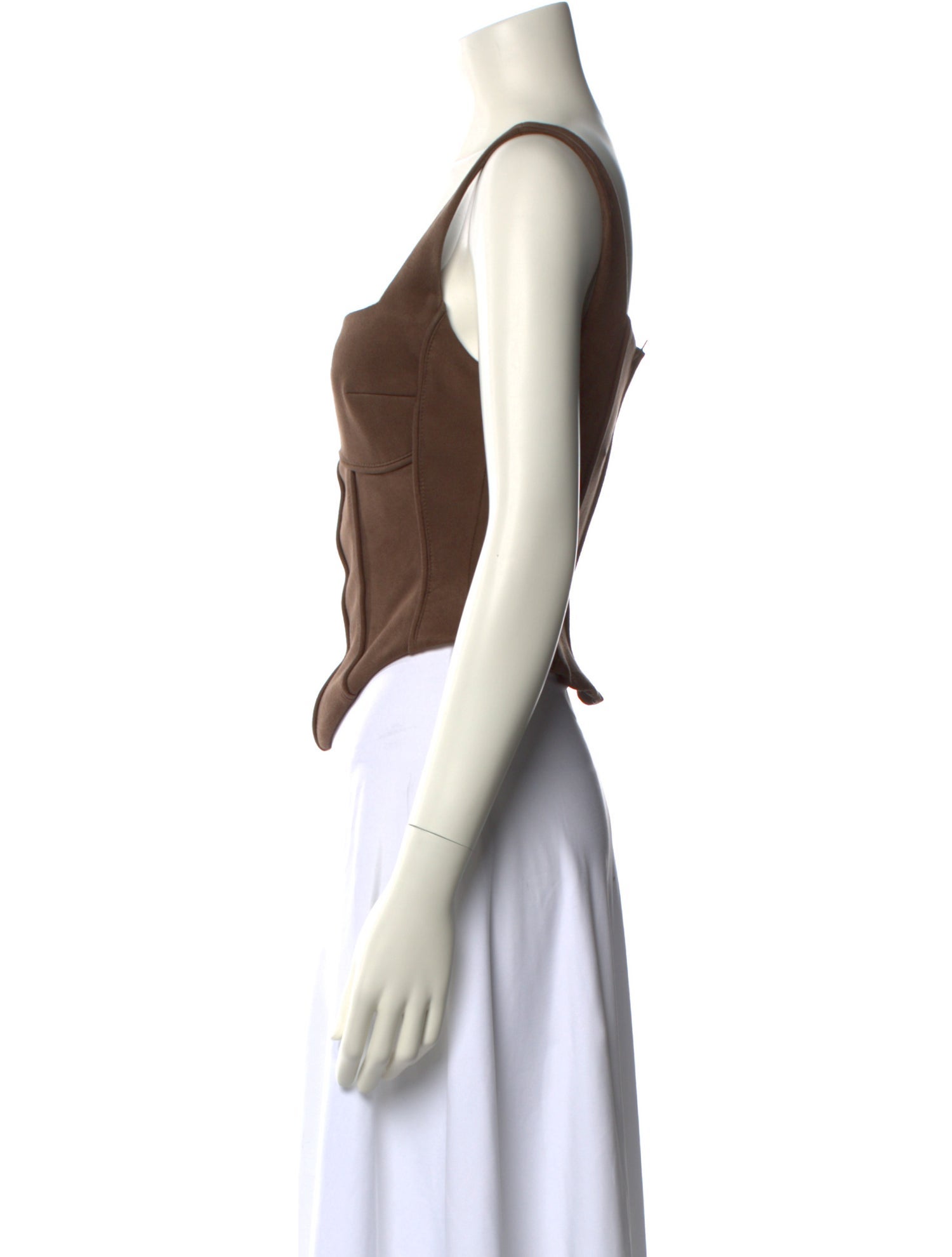 MISBHV Square Neckline Sleeveless Crop Top