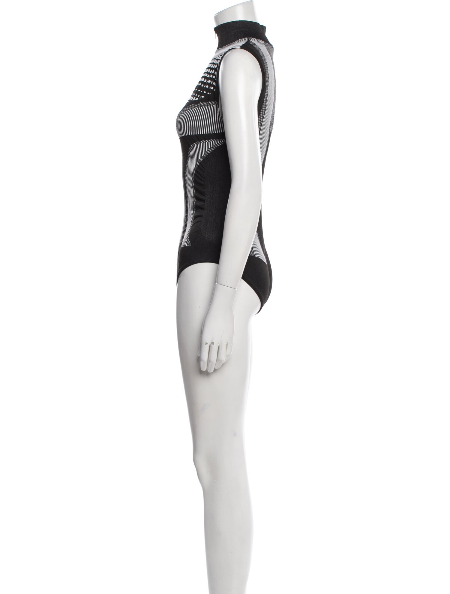 MISBHV Printed Mock Neck Bodysuit