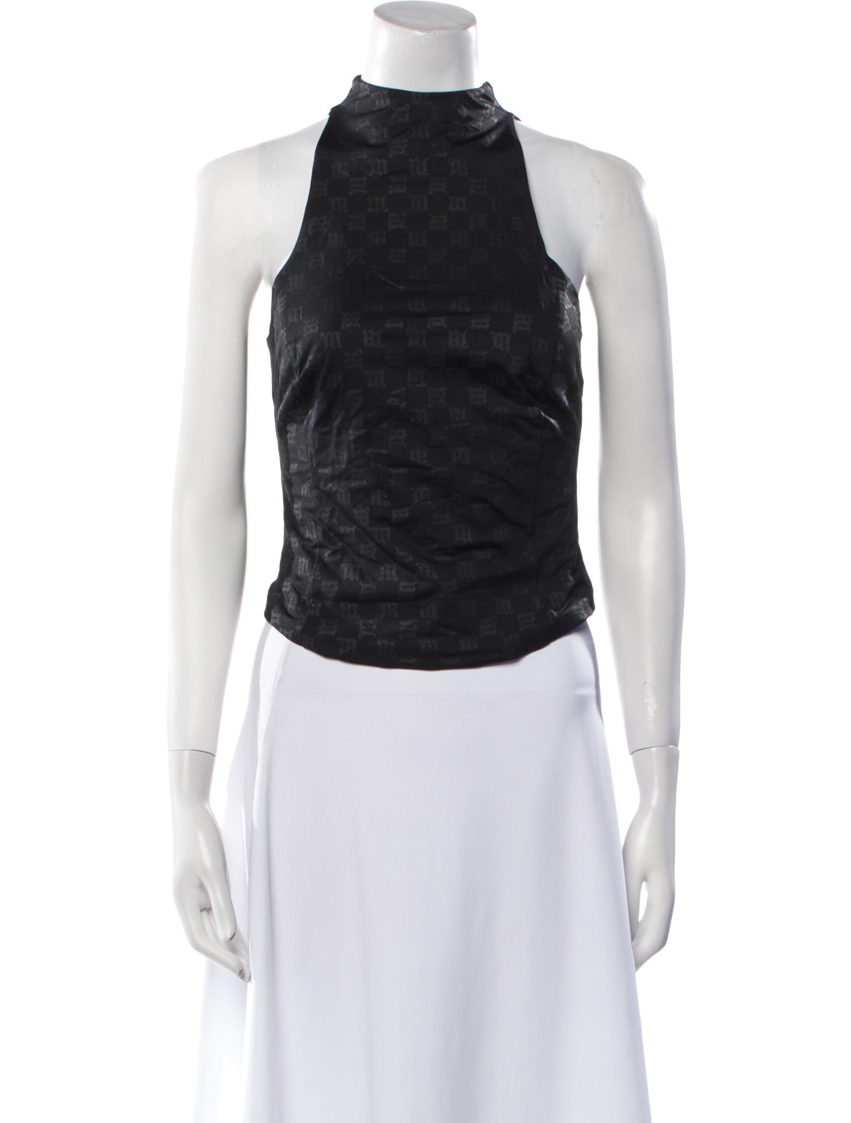 MISBHV Mock Neck Sleeveless Crop Top w/ Tags