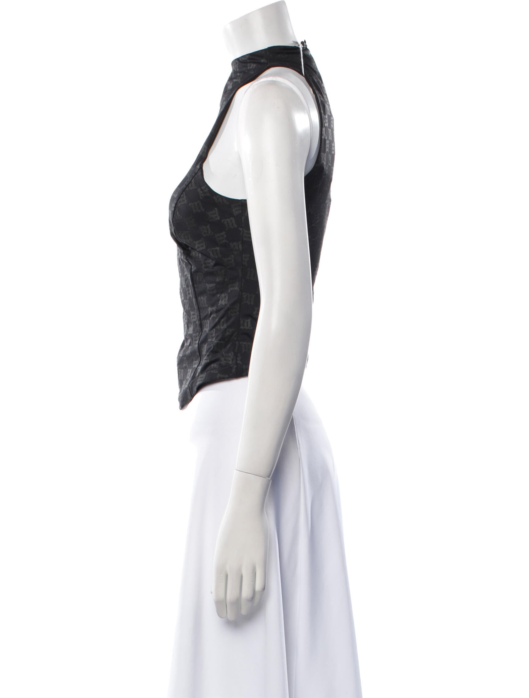 MISBHV Mock Neck Sleeveless Crop Top w/ Tags
