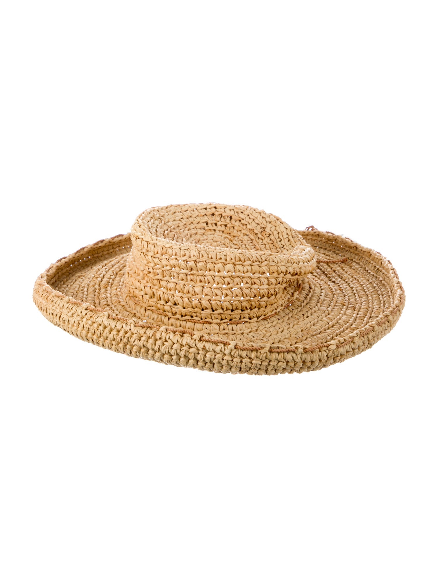 Kaminski Women's Raffia neutral sun hat
