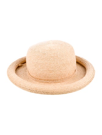 Kaminski Raffia Woven Fedora Hat