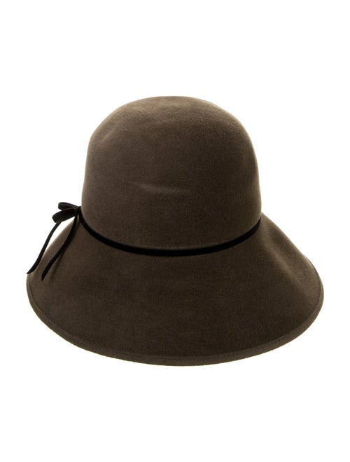 Kaminski Brown Wool Cloche Hat