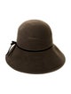 Kaminski Brown Wool Cloche Hat