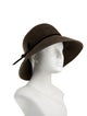 Kaminski Brown Wool Cloche Hat