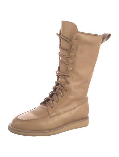 Karla Welch x Tamara Mellon Leather Lace-Up Boots