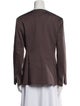 Kallmeyer Crew Neck Long Sleeve Button-Up Top