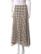 Kallmeyer Plaid Print Midi Length Skirt