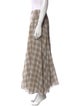 Kallmeyer Plaid Print Midi Length Skirt