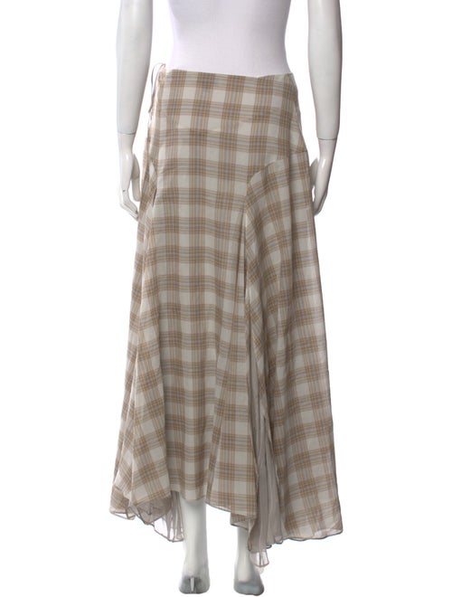Kallmeyer Plaid Print Midi Length Skirt