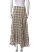Kallmeyer Plaid Print Midi Length Skirt