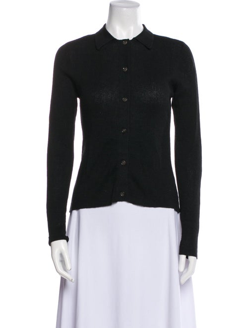 Kallmeyer Velvet Long Sleeve Button-Up Top