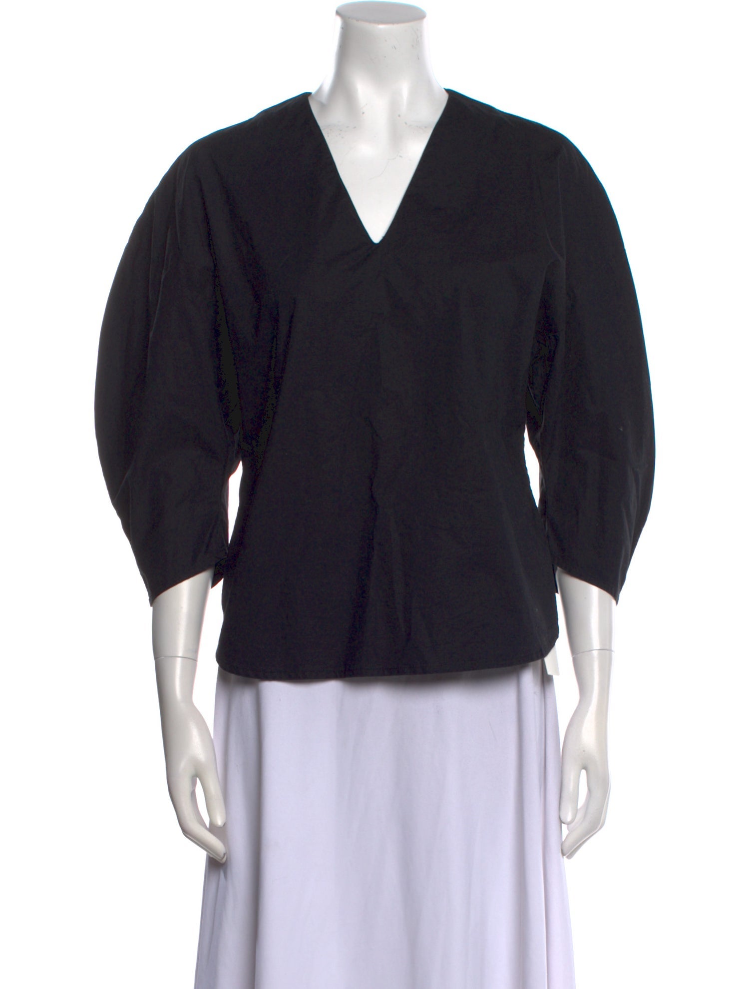 Kallmeyer V-Neck Three-Quarter Sleeve Blouse