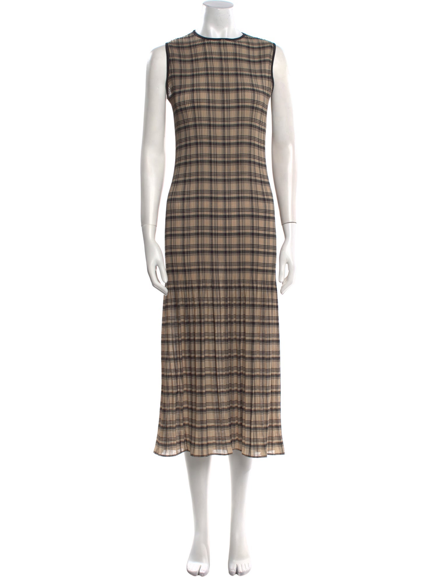 Kallmeyer Plaid Print Long Dress