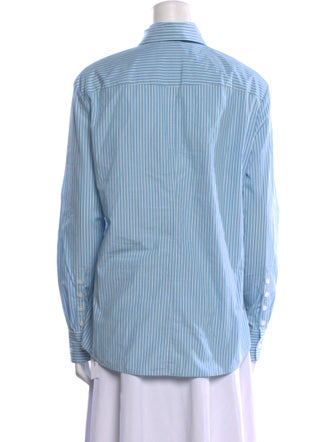 Kallmeyer Striped Long Sleeve Button-Up Top