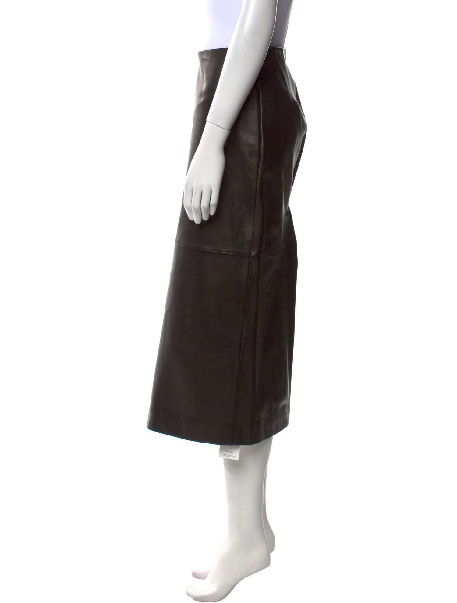 Kallmeyer Lamb Leather Midi Length Skirt