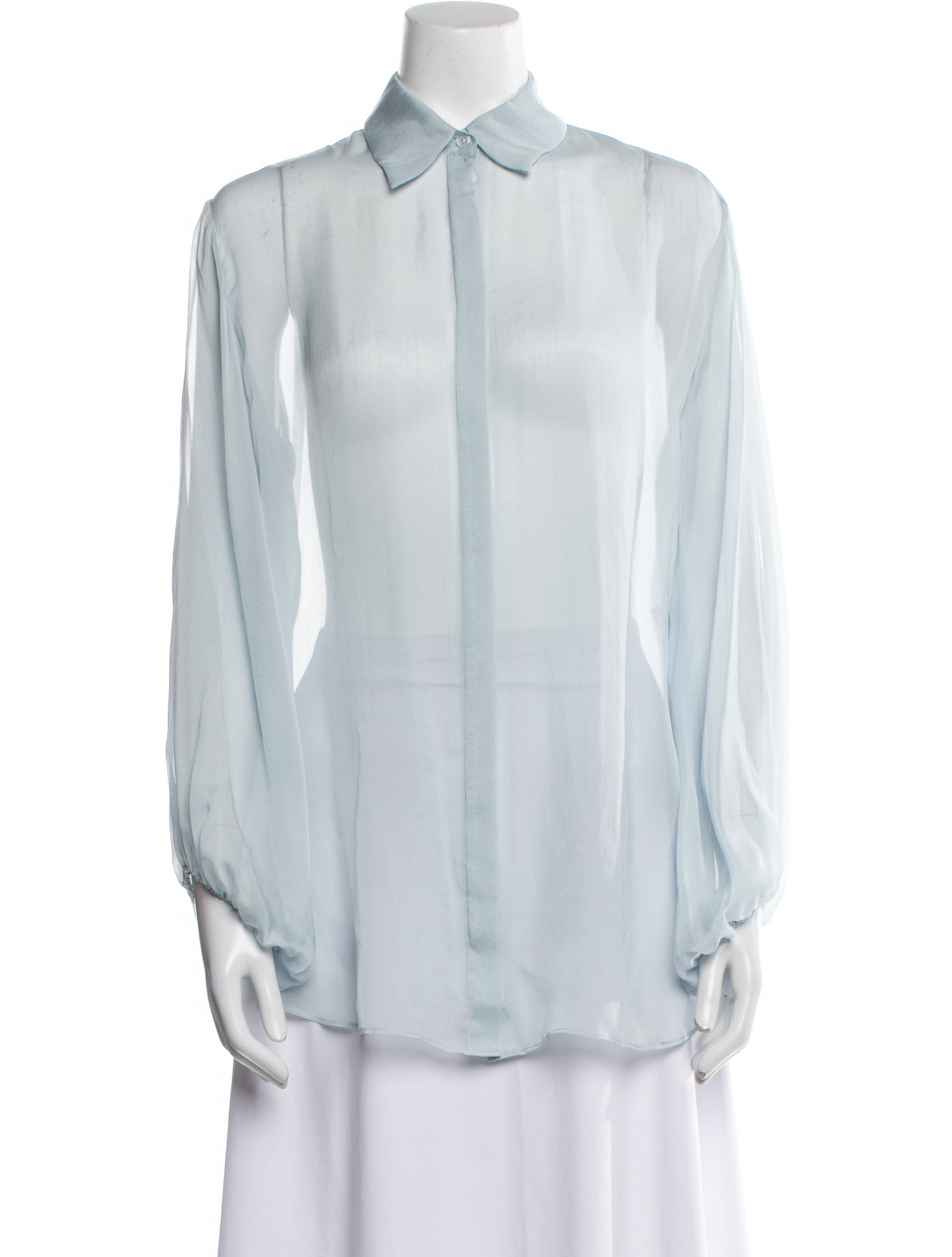 Kallmeyer Silk Long Sleeve Button-Up Top w/ Tags