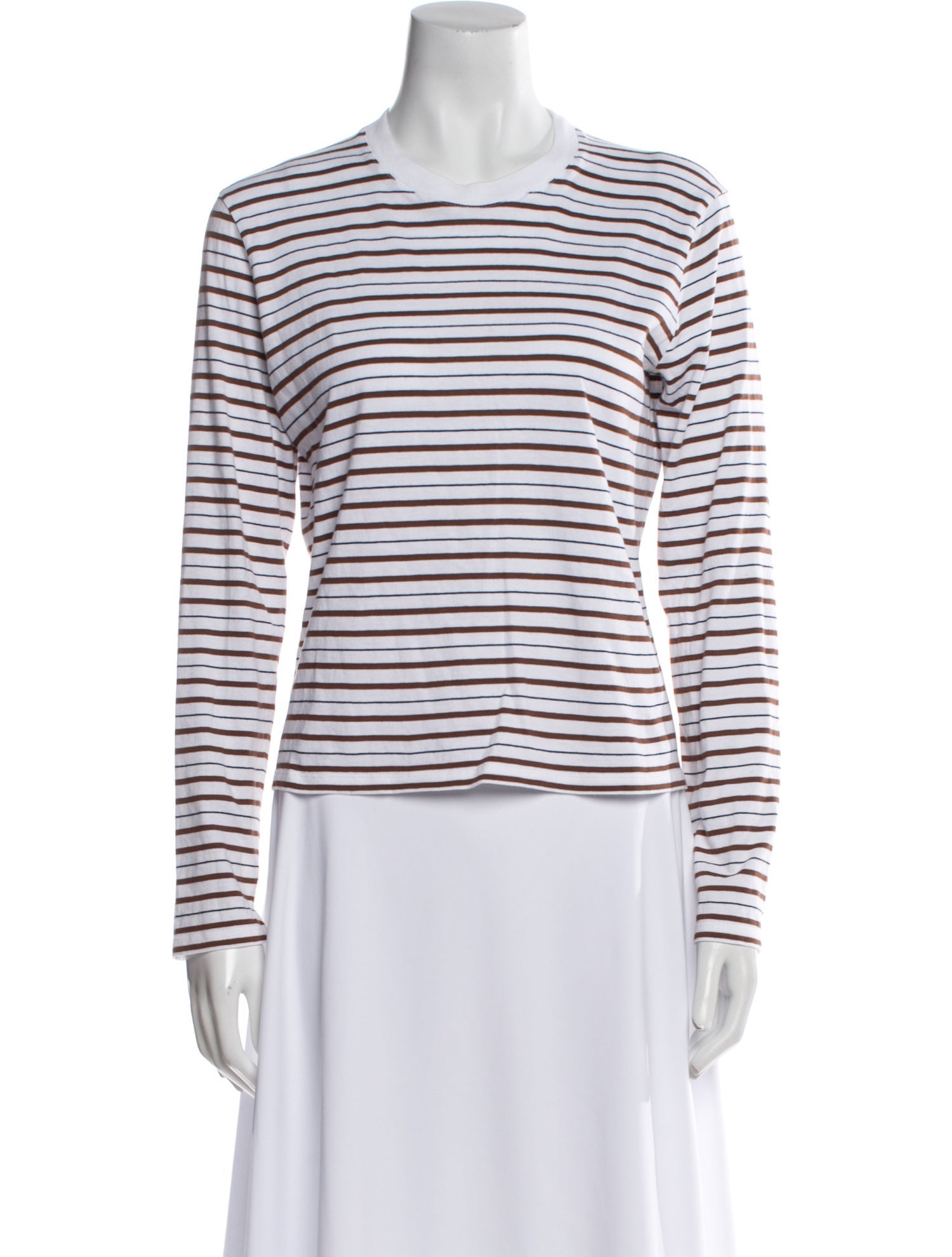 Kallmeyer Striped Crew Neck Top