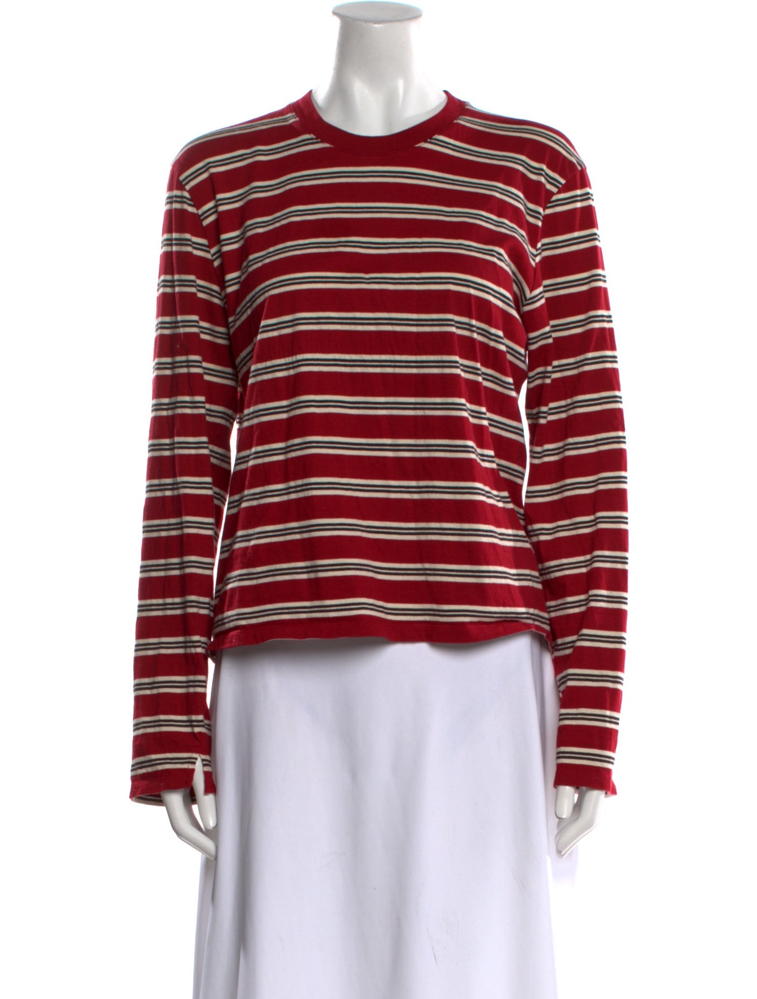 Kallmeyer Striped Crew Neck Top