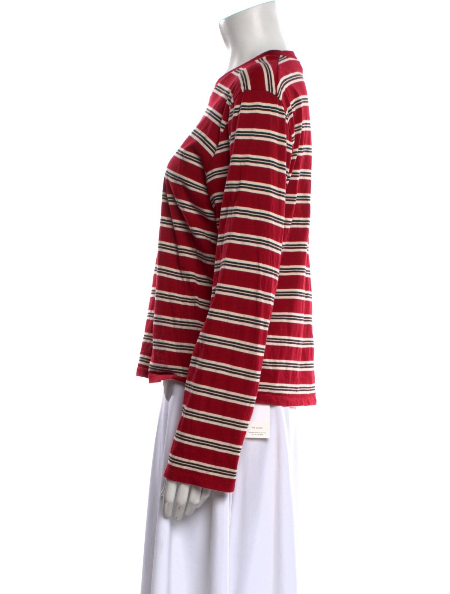 Kallmeyer Striped Crew Neck Top