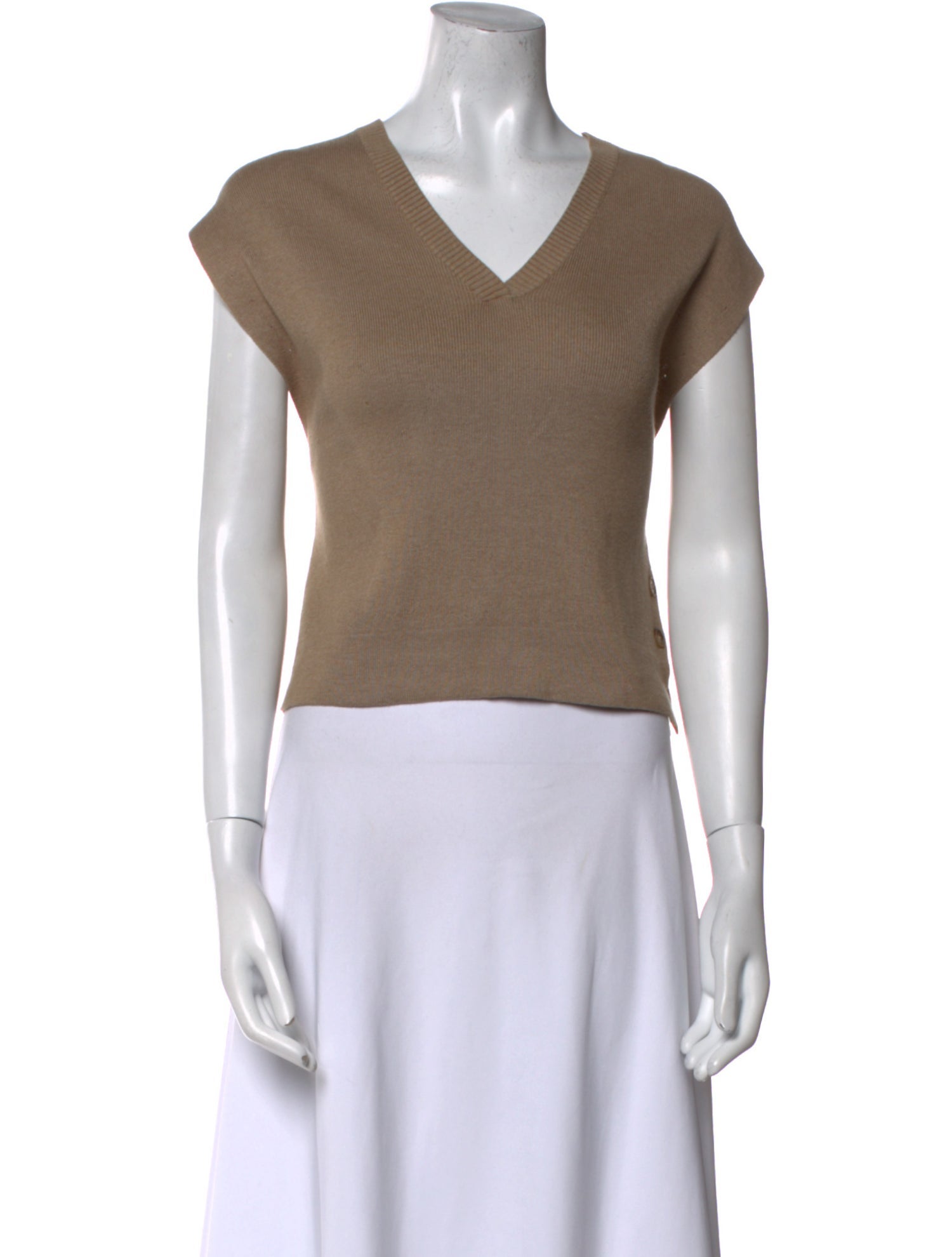 Kallmeyer V-Neck Short Sleeve Crop Top