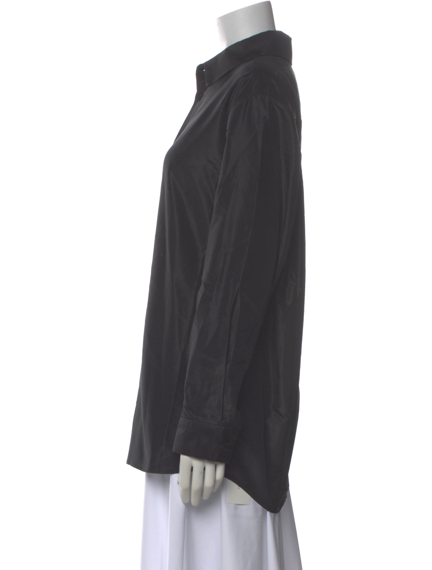 Kallmeyer Silk Long Sleeve Button-Up Top