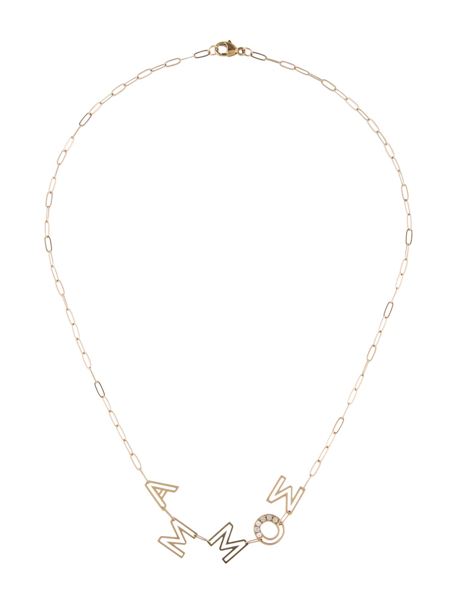 K Kane 14K Diamond 'Momma' Collar Necklace