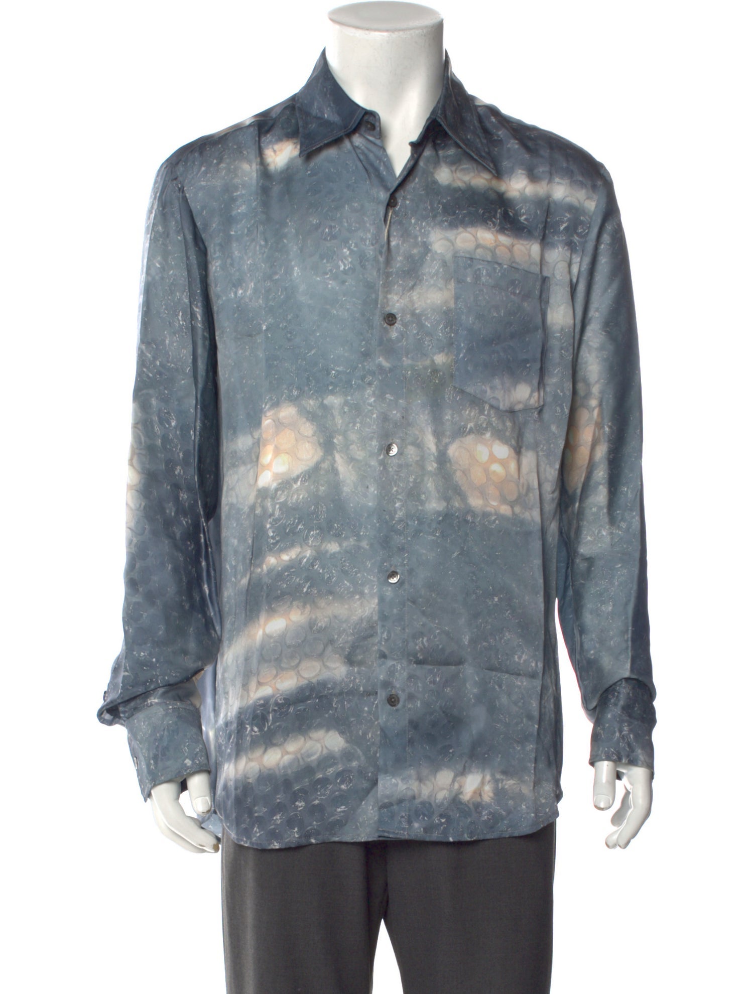 Kanghyuk Animal Print Long Sleeve Dress Shirt w/ Tags