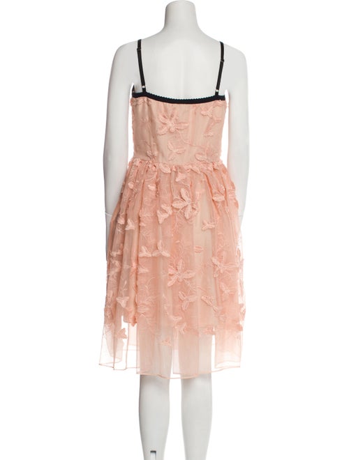 Katia Giannini Square Neckline Knee-Length Dress