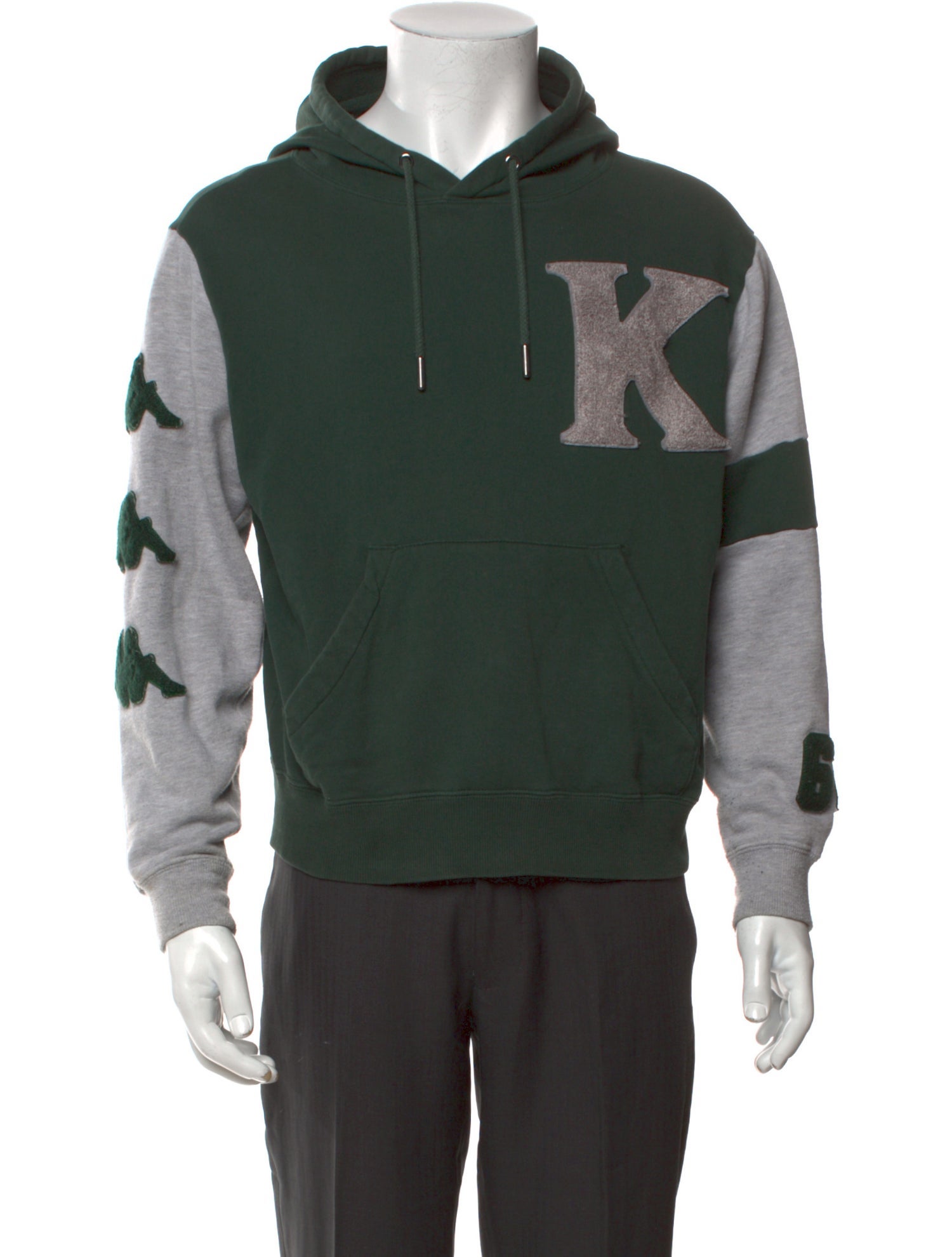 Kappa Colorblock Pattern Crew Neck Hoodie