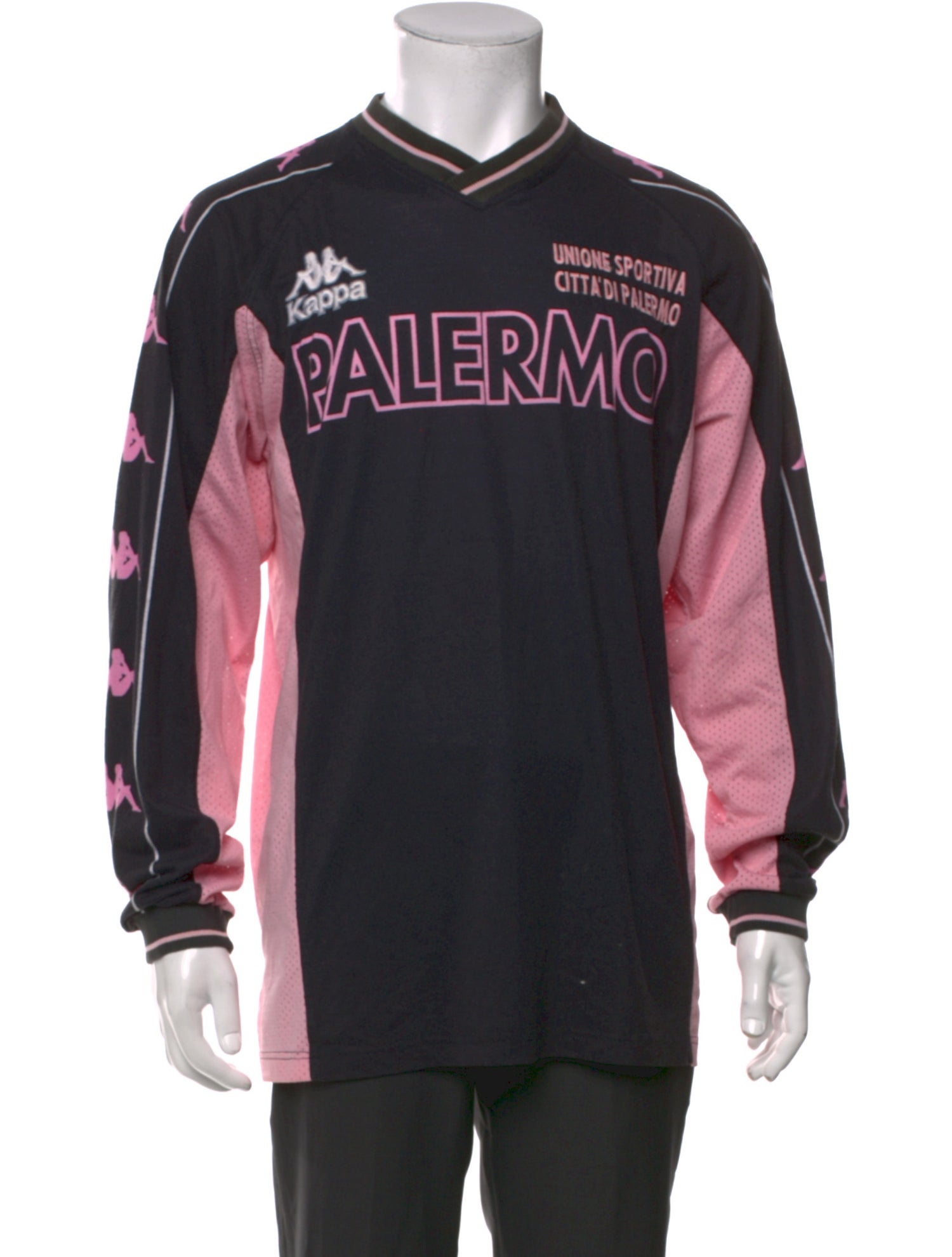 Kappa Graphic Print V-Neck Henley