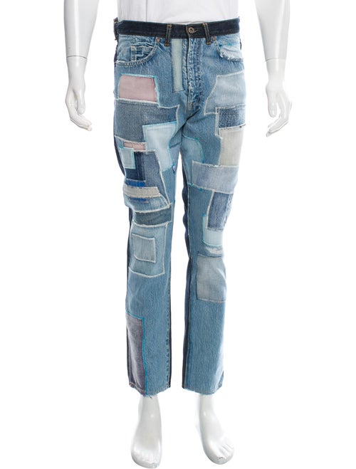 Kapital Patchwork Skinny Jeans w/ Tags blue