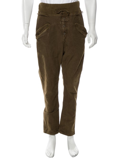 Kapital Cropped Drawstring Pants olive
