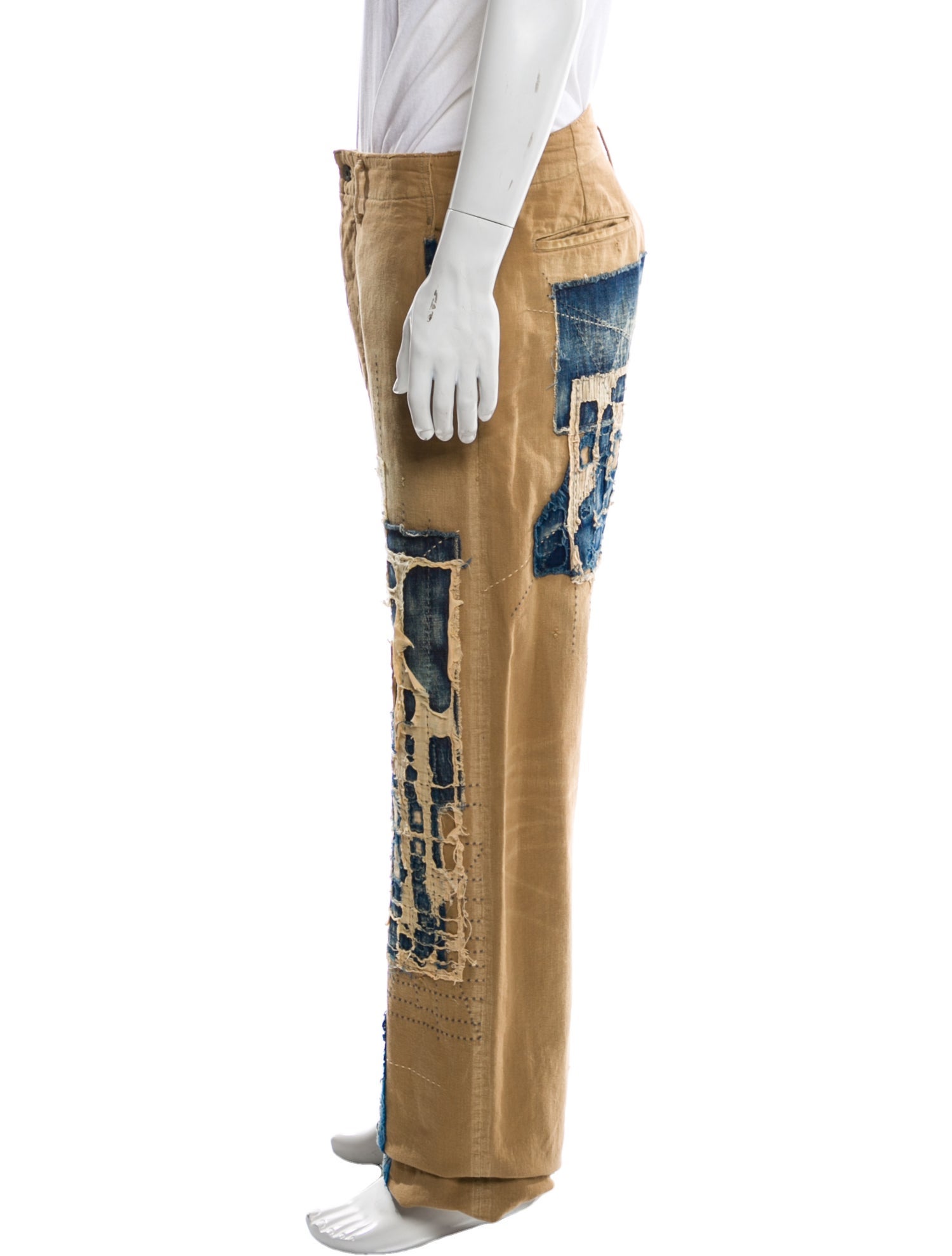 Kapital Boro Patchwork Moto Pants - 12.75