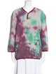 Kapital Dyed Peace Fleece Tie-Dye Print Sweatshirt w/ Tags