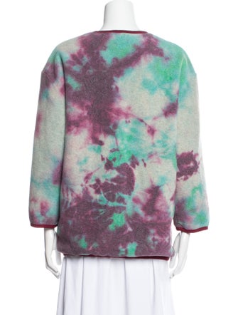 Kapital Dyed Peace Fleece Tie-Dye Print Sweatshirt w/ Tags
