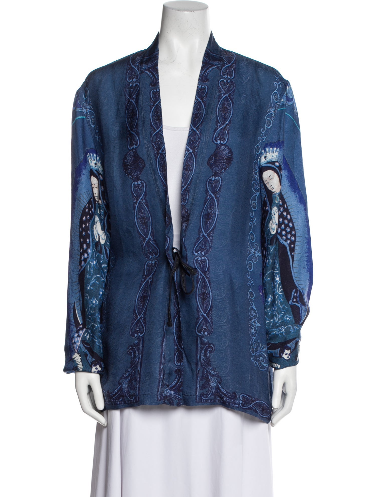 Kapital Virgin Maria Printed Denim Shirt