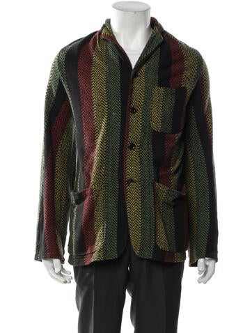Kapital Sweaters Printed V-Neck Cardigan XL