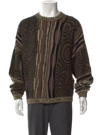 Kapital Striped Crew Neck Pullover