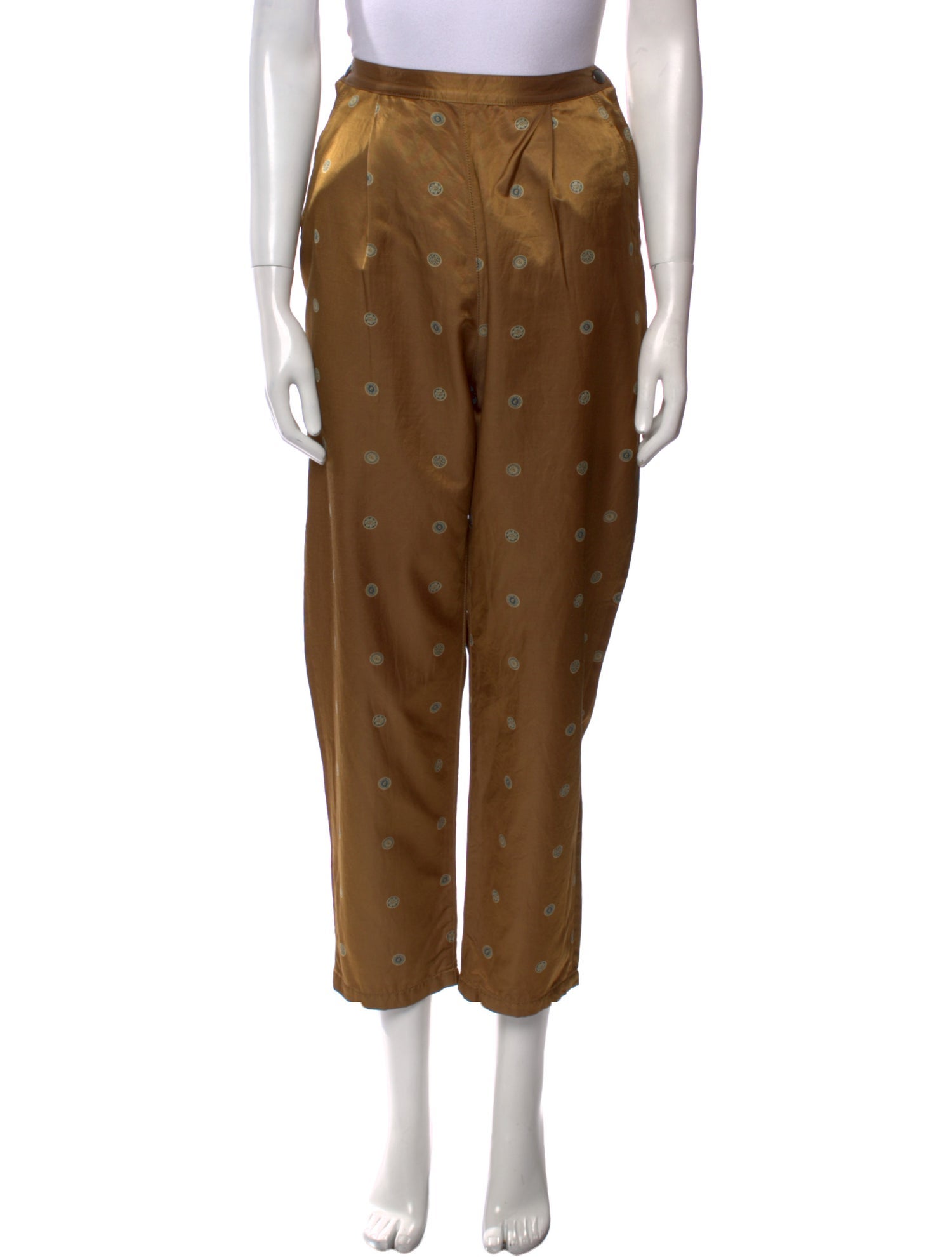 Kapital Polka Dot Print Straight Leg Pants